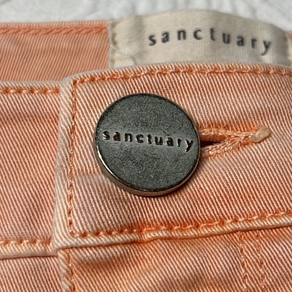 ⭐️Anthro Sanctuary peach shorts standard surplus size 28 - Picture 8 of 9